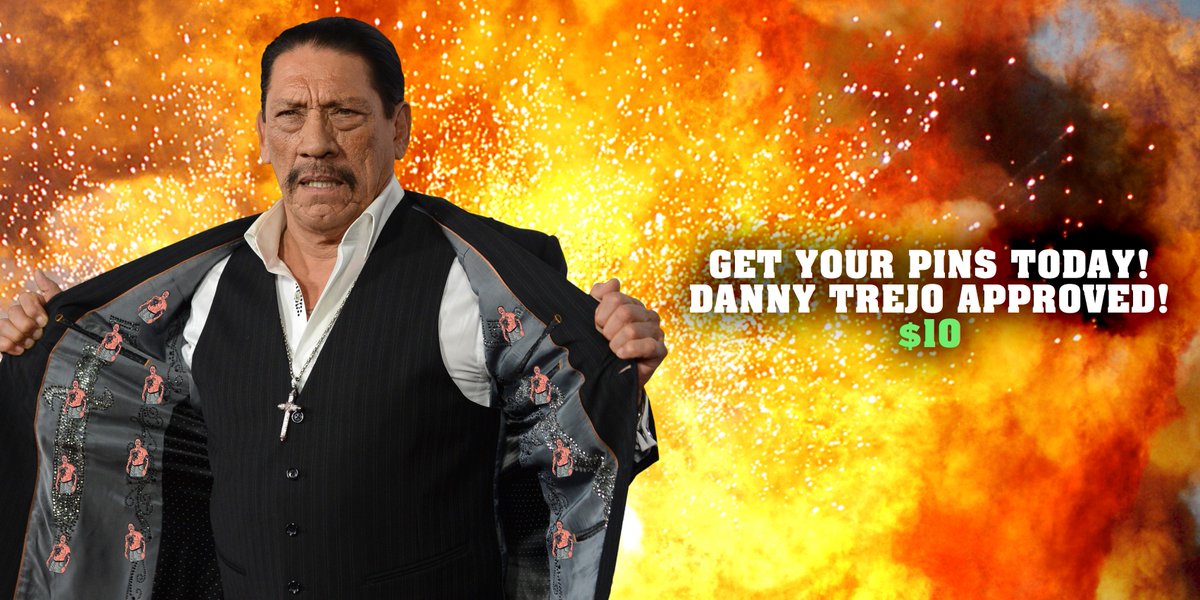 Nothing says "BADASS" like a Danny Trejo pin! Click Below to Order Now bit.ly/DTPin https://t.co/9fKgegx1w8