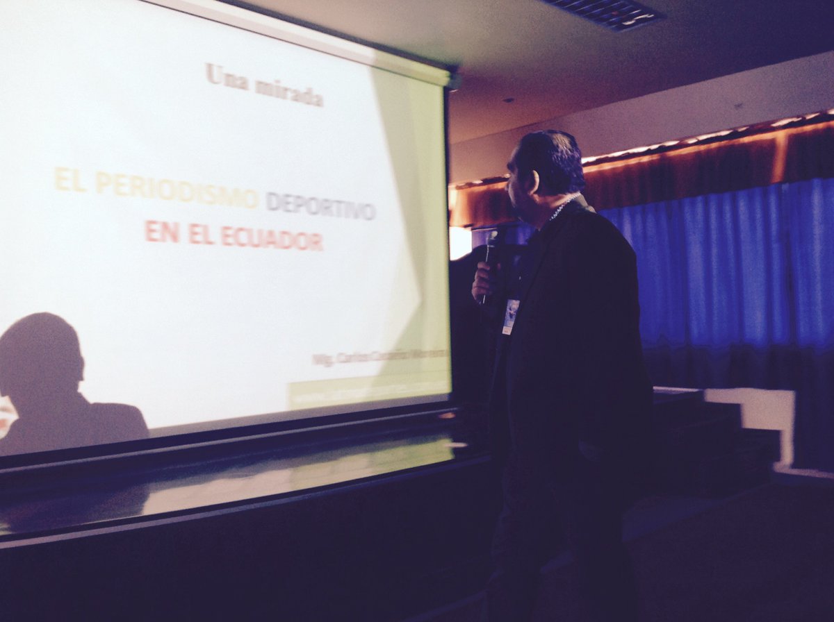 e_unach's tweet photo. Ponencia "Periodismo Deportivo" a cargo del MsC Carlos Cedeño, en cierre del I Seminario Internacional #ComSoMe https://t.co/WJWSxAn2mO