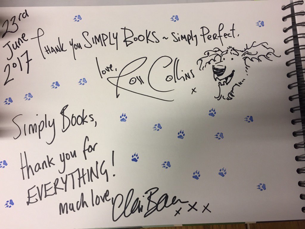 simplybookshq's tweet photo. Thank you for a great day of events  @clairebarker &amp; Ross Collins #bookfactor2017 winners! @Usborne @LizScottPR https://t.co/EzSOAL63fa