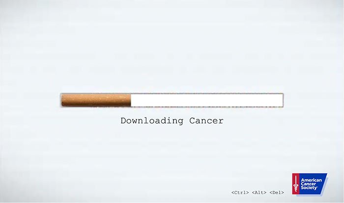 marketing_birds's tweet photo. Awesome message by American Cancer Society!  #SmokingKills https://t.co/25bZGM7ttl