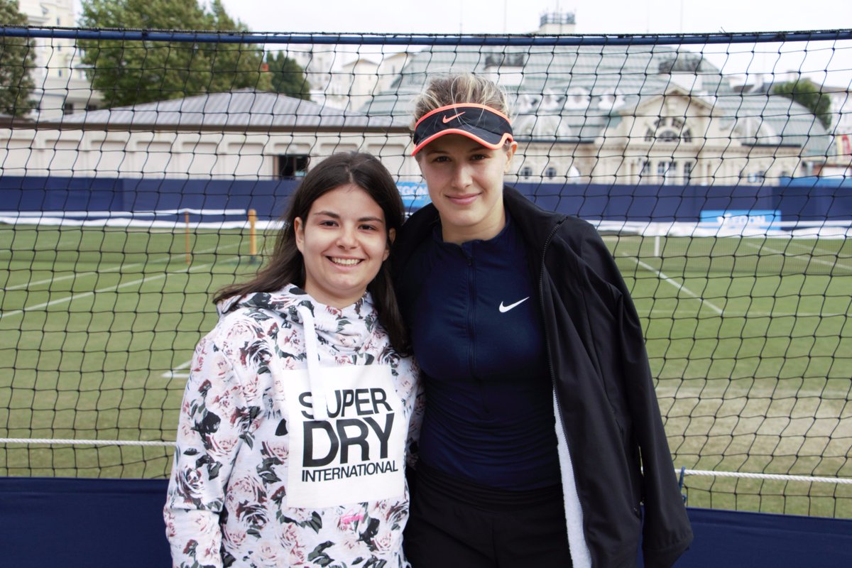 Ceirney's tweet photo. @geniebouchard Hey @DidiDieva Here are some photos from today @AegonTennisEB https://t.co/LualpWRKzo