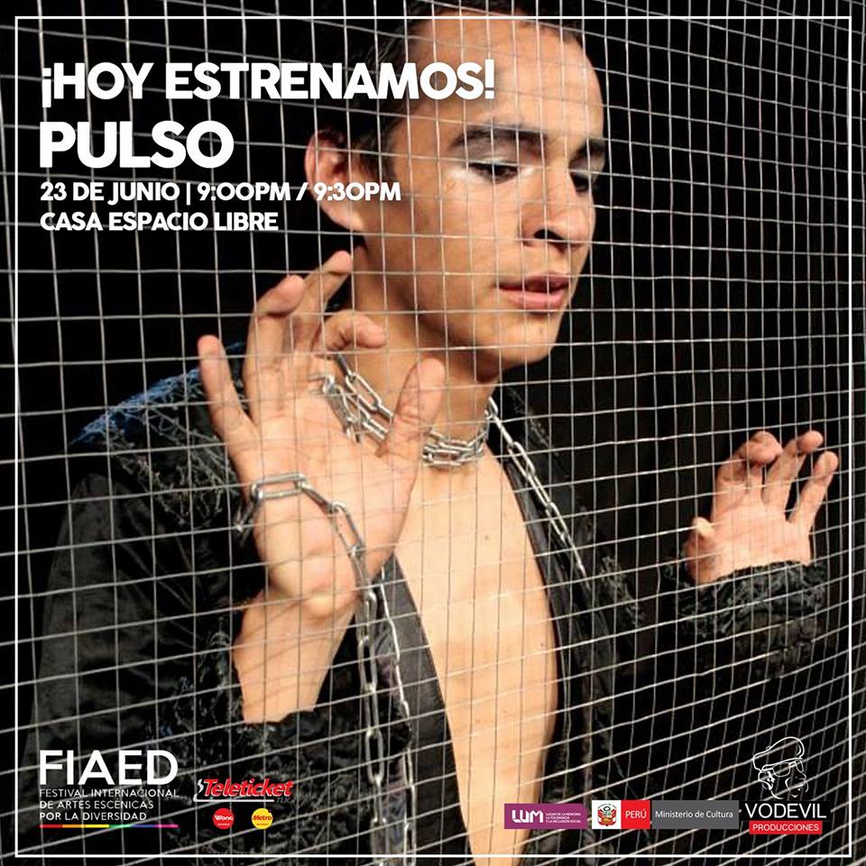 fiaedperu's tweet photo. Pulso, obra basada en la masacre de #Orlando, se presenta hoy en el #FIAED. ¡Lxs esperamxs en la Casa Espacio Libre! #LGBTI #Orgullo2017 https://t.co/Pi5syfStnt