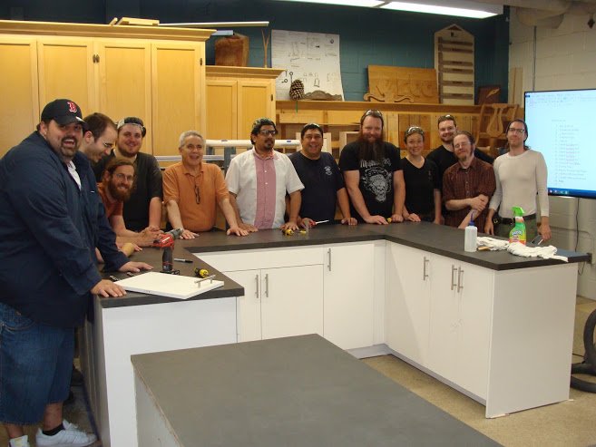 ArboriteHPL's tweet photo. Proud of them! #habitatforhumanity #buildingkitchens #studentproject #helpingothers #laminate #inspiration #arborite https://t.co/7R2NDjsgAE https://t.co/6K80MbHeLt