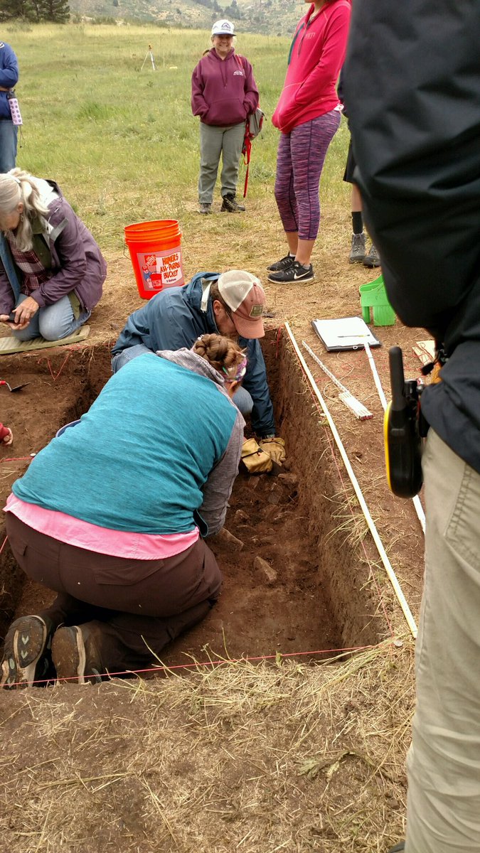 I just heard from a YourHub reader who read my story about the archaeological dig in Golden and is there now!