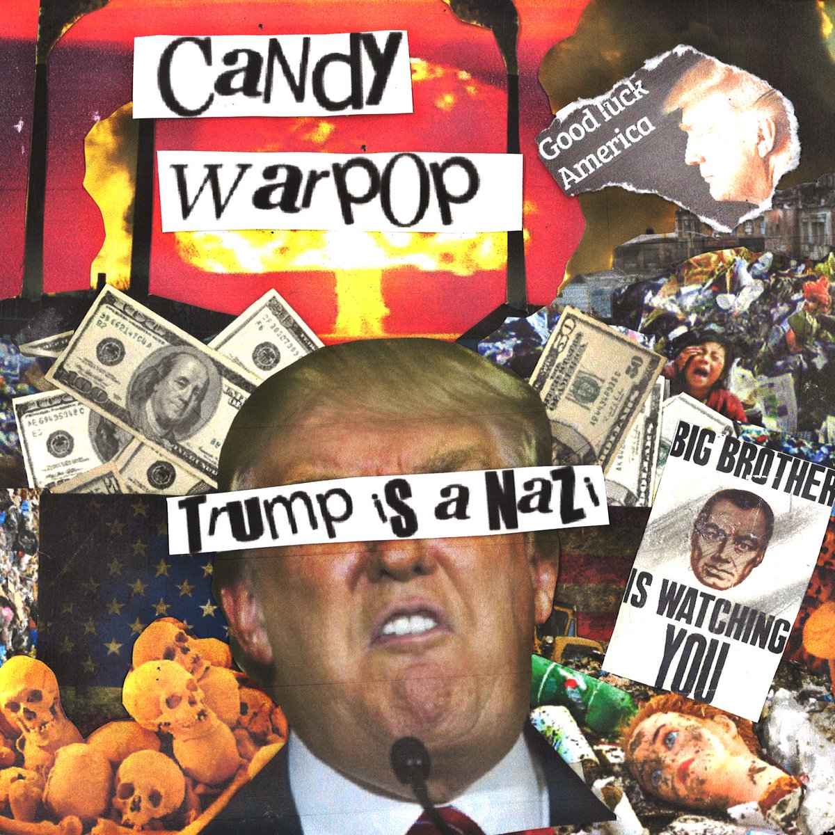 Our latest single, TRUMP IS A NAZI, is now available on Bandcamp. All proceeds will be donated to the <a href="/ACLU/">ACLU</a>. #resist candywarpop.bandcamp.com/music