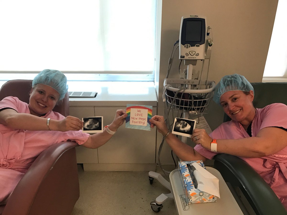 Say hello to our IVF Lotto Winners. They had their embryo transfer today! We love you ladies and wish you the best! <a href="/rainbowsnbabies/">Rainbows and Babies</a>