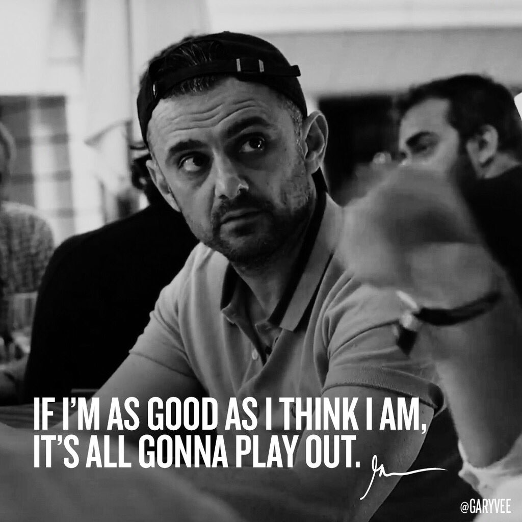 garyvee's tweet photo. I believe in this so much, instead of worrying will you win or will it work out, just execute .. the score is the score, it is what it is https://t.co/IIynqeGiSj