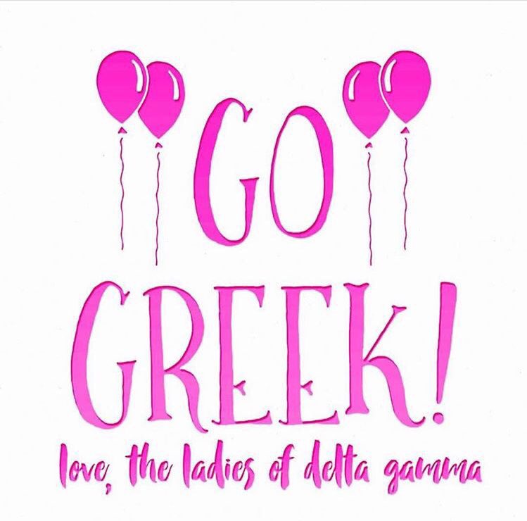 DeltaGammaWWU's tweet photo. The ladies of Delta Gamma want you to go Greek!!! It's not to late to sign up for recruitment!! Today's the last day to enroll for free! https://t.co/HNPVHV7GhN