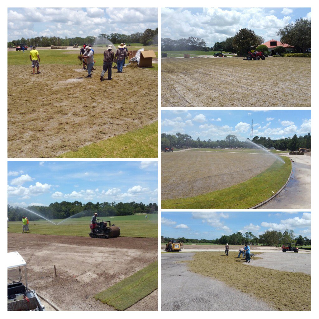 BryceGibson8's tweet image. Busy day at ICC! Feels good to have grass on the ground! #renovation #practicefacility