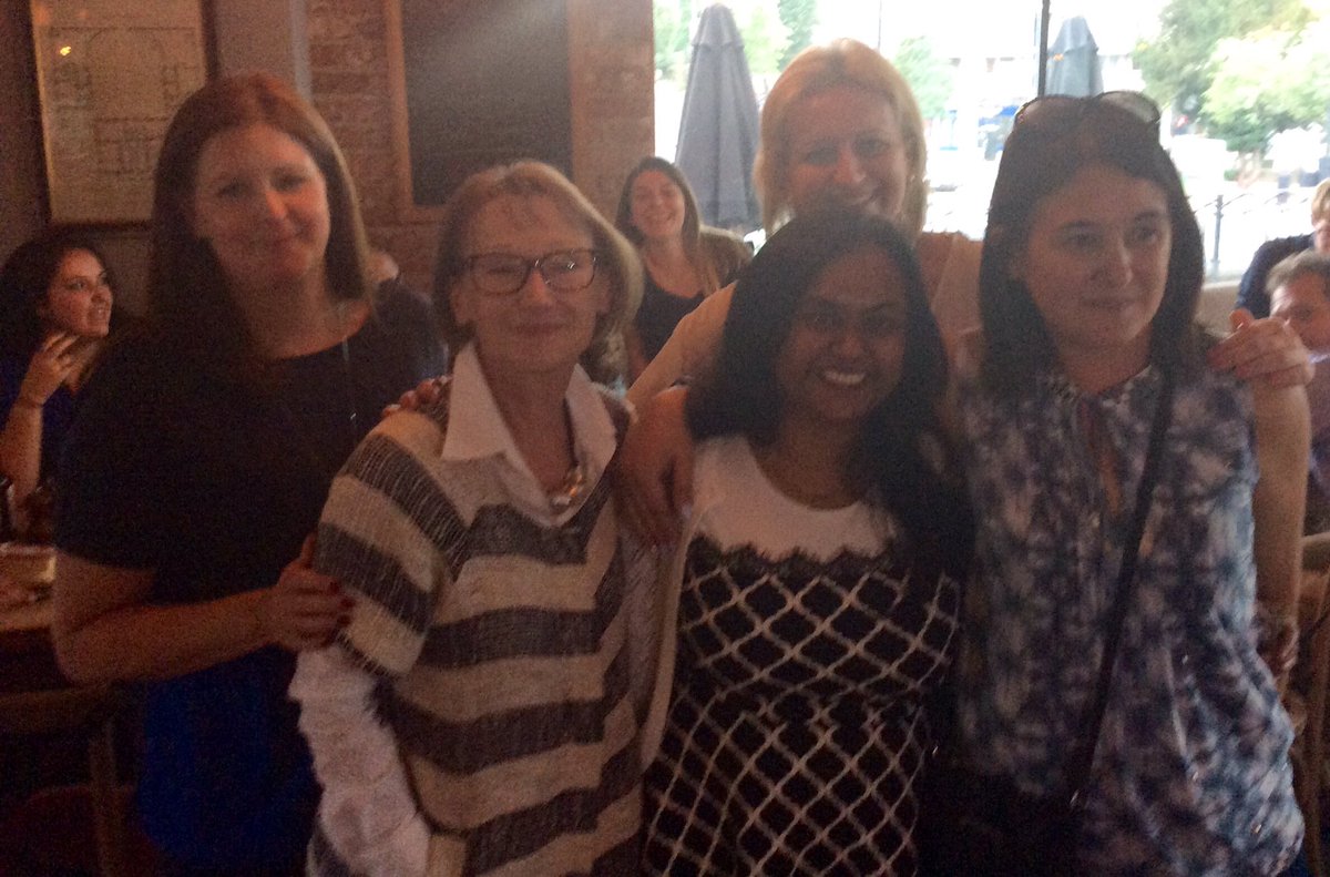 DrSueRNutr's tweet photo. Lovely evening after the #HSRCresearch day #WomenInSTEM #WomenInHealthScience @UoR_LifeScience https://t.co/6V5KBMRd2t