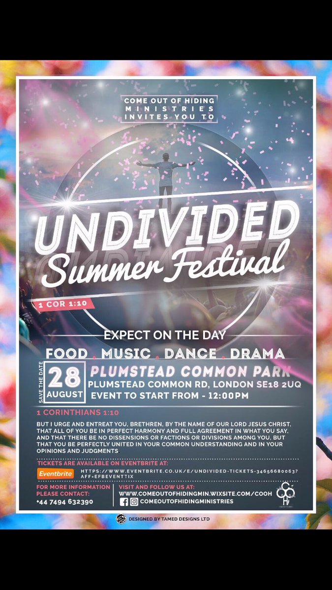 comeoutofhiding's tweet image. The power of unity is so significant in these times and #UNDIVIDED will be an event in which we can all come together and be as one #COOH ❤️
