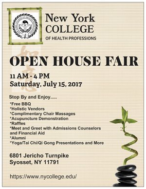 NewYorkCollege's tweet photo. Come join our #openhouse on July 15th! #freeraffles #freefood #freemassages #NYcollege https://t.co/ZITPy5yO5D