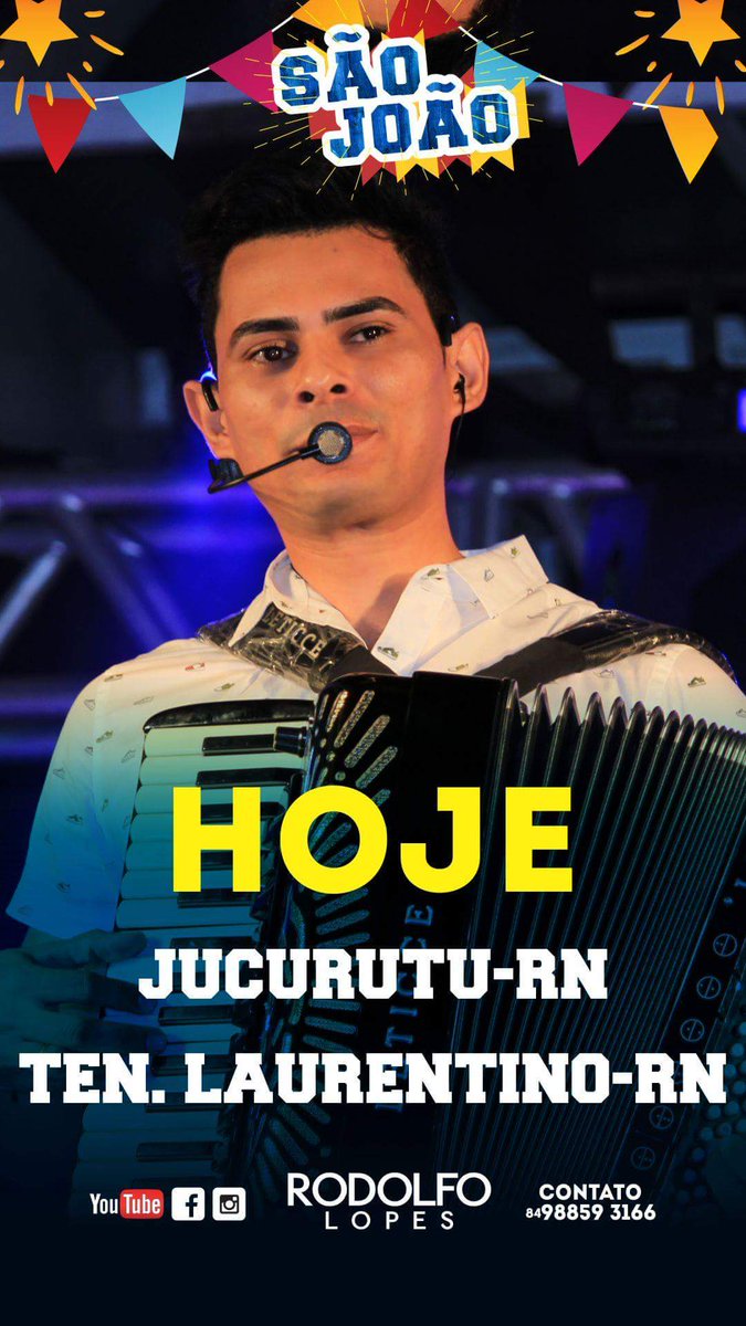 RodolfoLopesRN's tweet photo. Hoje tem dobradinha com Rodolfo Lopes, primeiro em Jucurutu-RN e depois em Tenente Laurentino Cruz-RN!!! https://t.co/8fkDqyFYM7