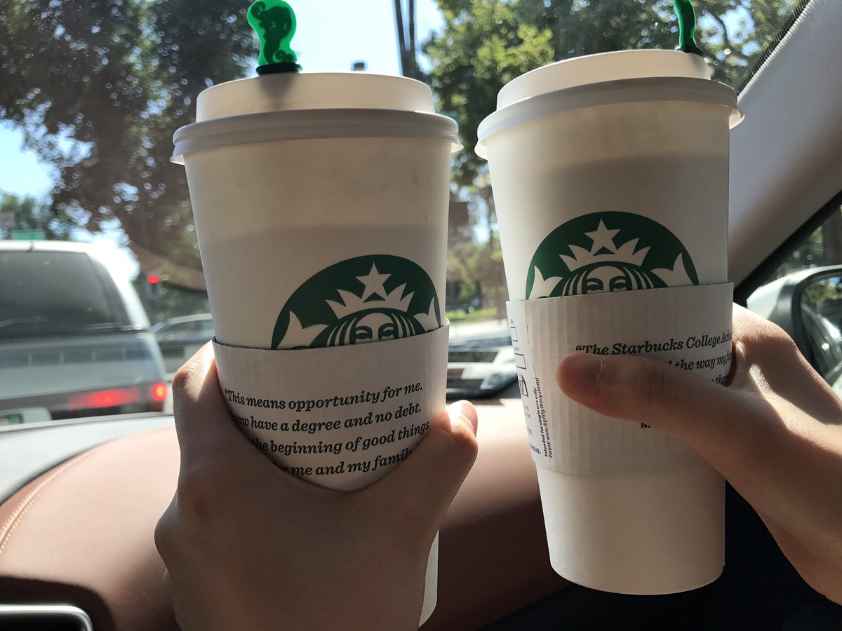 NeonworldCarter's tweet photo. @Starbucks I thought I bought two LARGE mocha. https://t.co/B0Ad1Msz9s