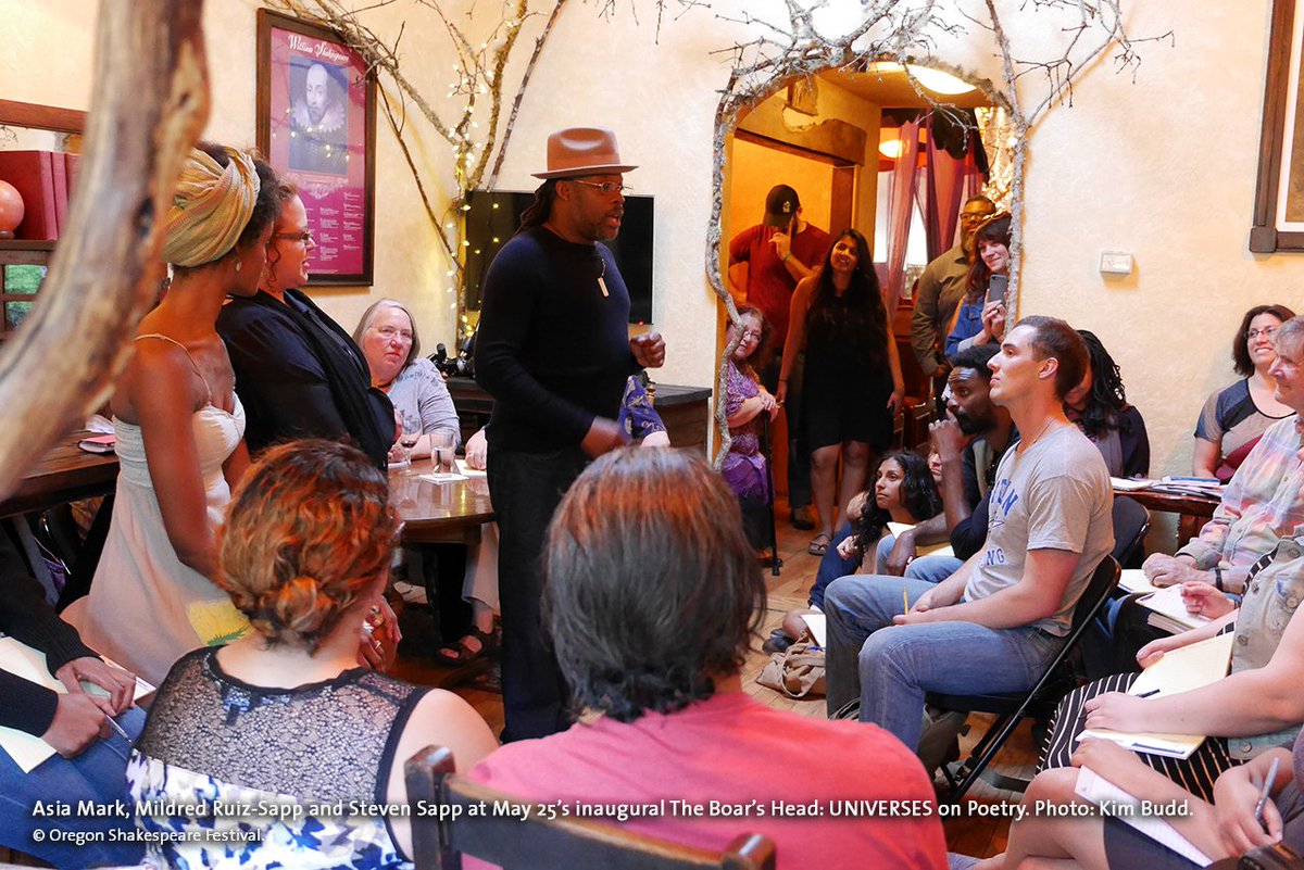 osfashland's tweet photo. Ready for Boar's Head: @UniversesNYC on Poetry 6/28? Info/homework: https://t.co/WzfbmDqCoN #OSFLivingIdeas #UniSonOSF #Oberons @AppleOutlaw https://t.co/qM1hK9tUL8