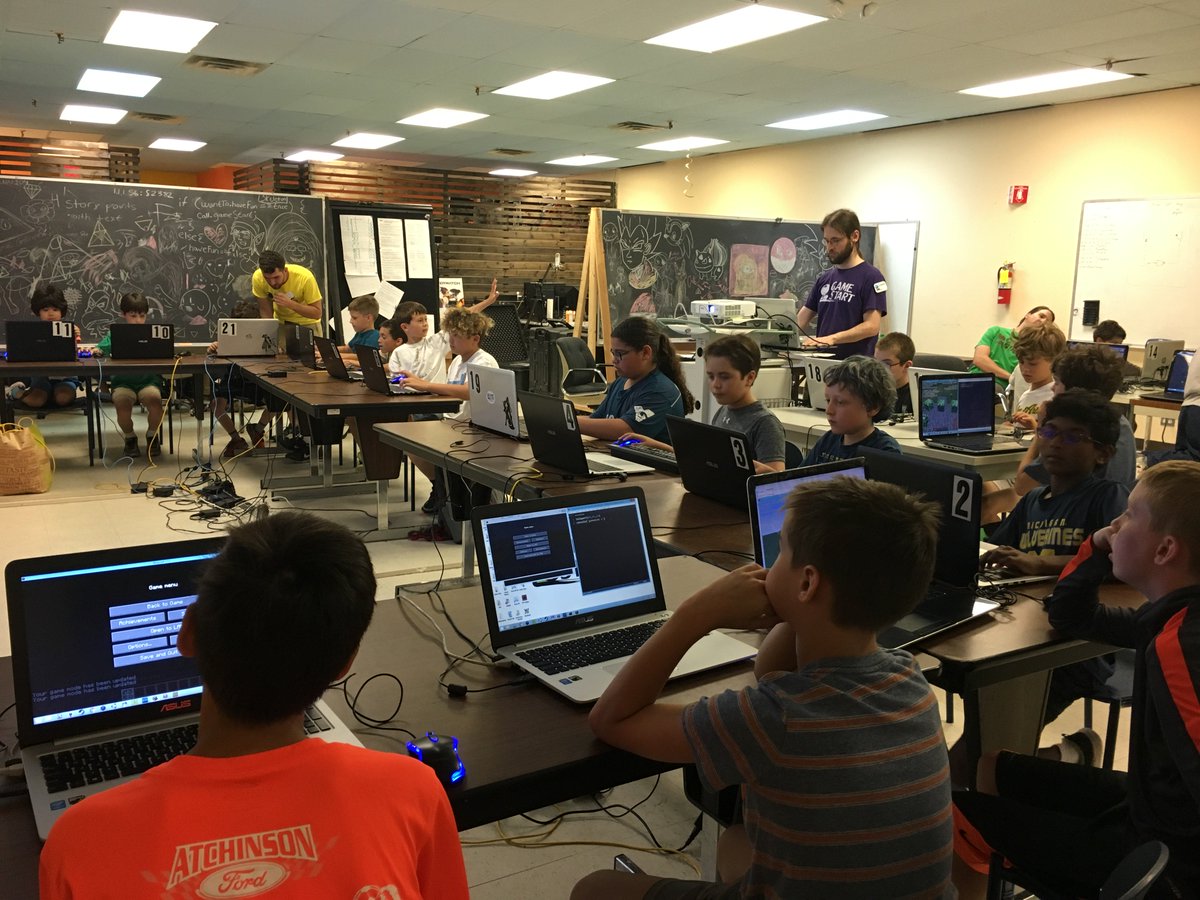 GameStartSchool's tweet photo. First week of #SummerCamps are in the books! Join us next week for 3D Printing camp: https://t.co/YKsT9EshIM #annarbor #LetThemPlay https://t.co/rK8itMZzRt