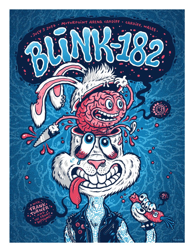 blink182 on Twitter "Tonight’s show poster! Art by