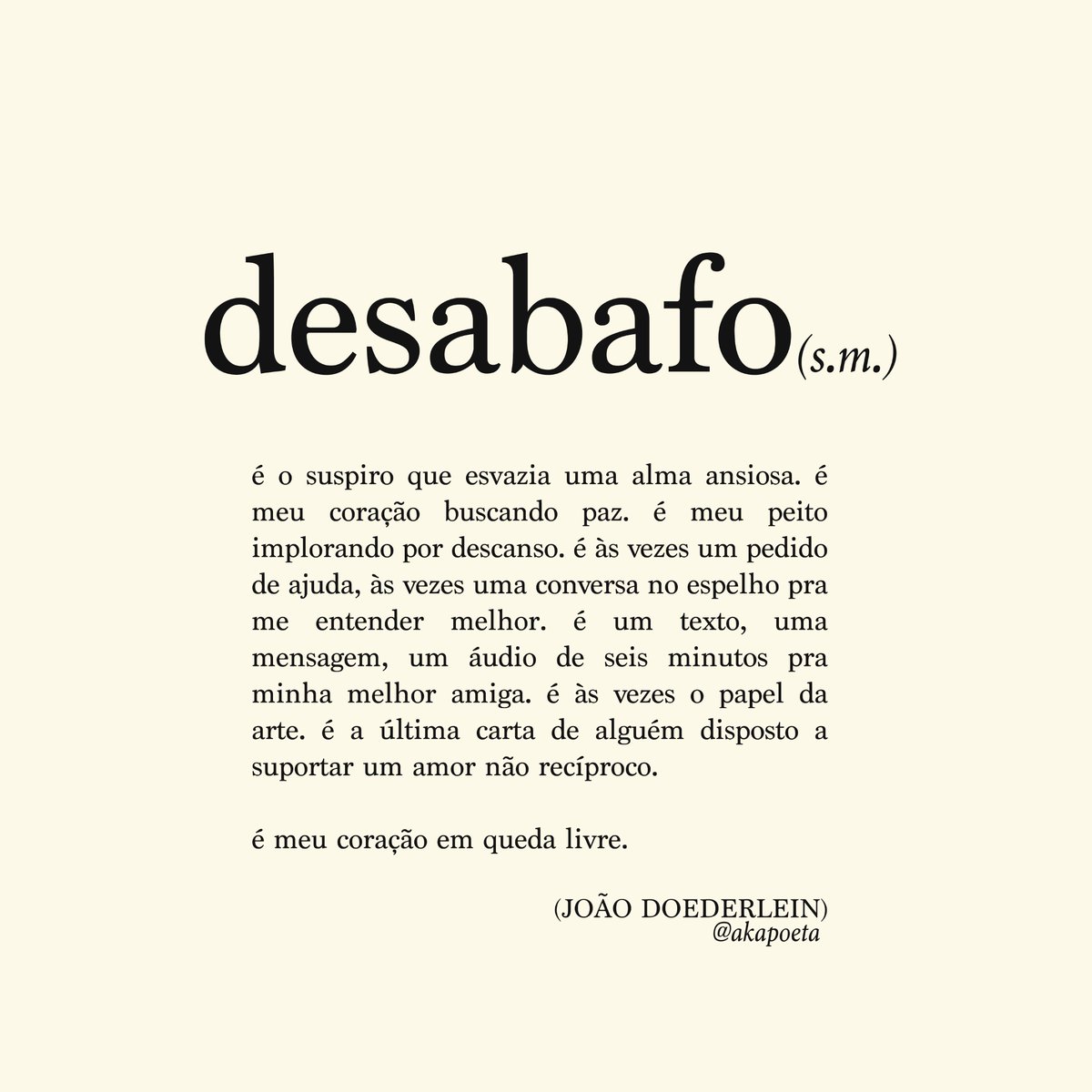 akapoeta's tweet photo. "... e eu espero que você me pegue antes de antigir o chão" https://t.co/lPABngSyIz