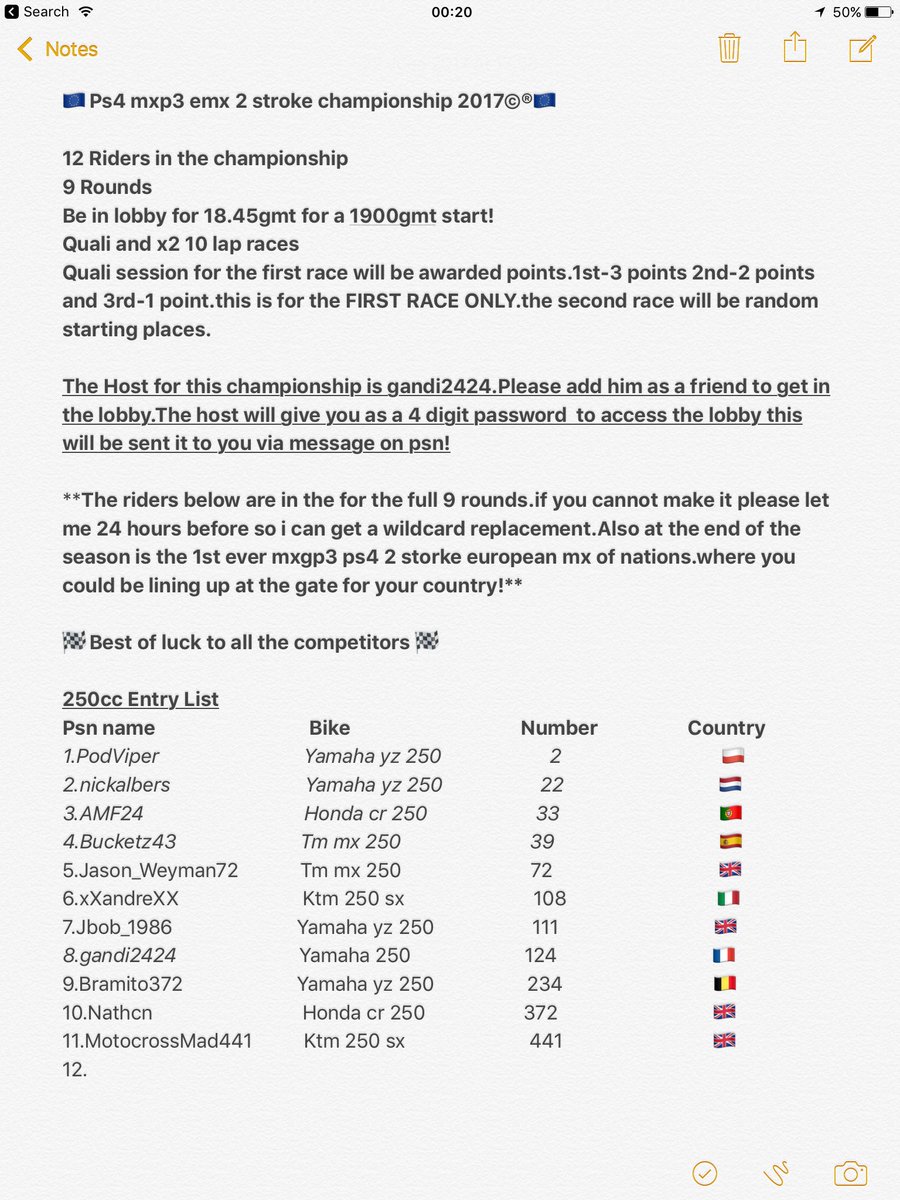 mxgp32stroke's tweet image. 🔥🔥 news.The 250cc championship entry list,