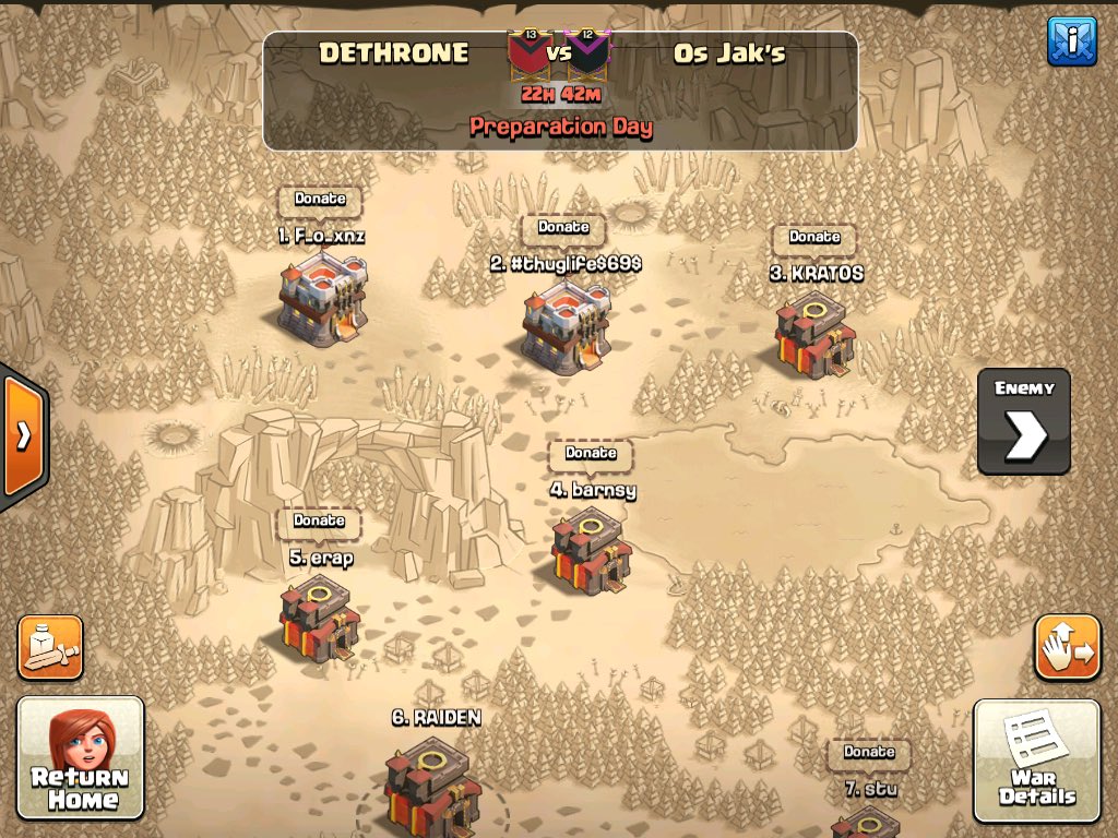 ☠Its War time!!☠GL <a href="/OsJaksWarClan/">Os Jak's</a> 🍻 #CoCpotluck #ClashOfClans