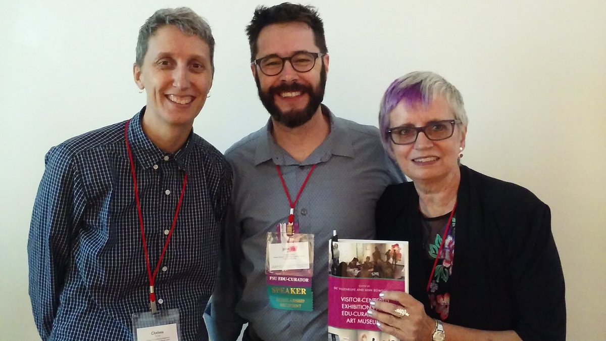 PatVilleneuve1's tweet photo. Edu-curation book authors Farrar, Boda and Villeneuve at #aamg2017. #educuratorsfsu https://t.co/GBXYJ1IHZB