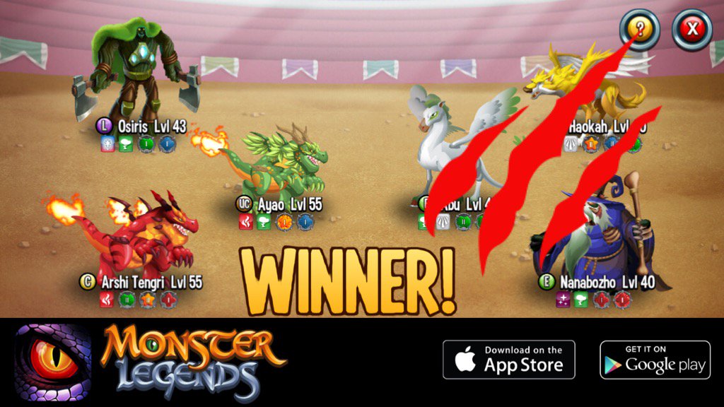 I rule at the Monster Legends Arena! If you dare to challenge me, start collecting monsters! m.onelink.me/8651e4be