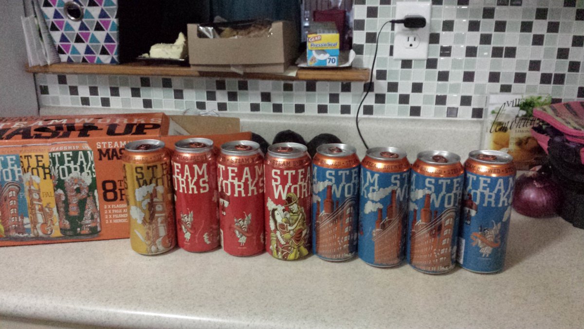 DazzaMillar's tweet photo. @SteamworksPub you guys, I mean, I love them all, but I am missing my IPA... your packers have been sampling https://t.co/JmXIw87xpk