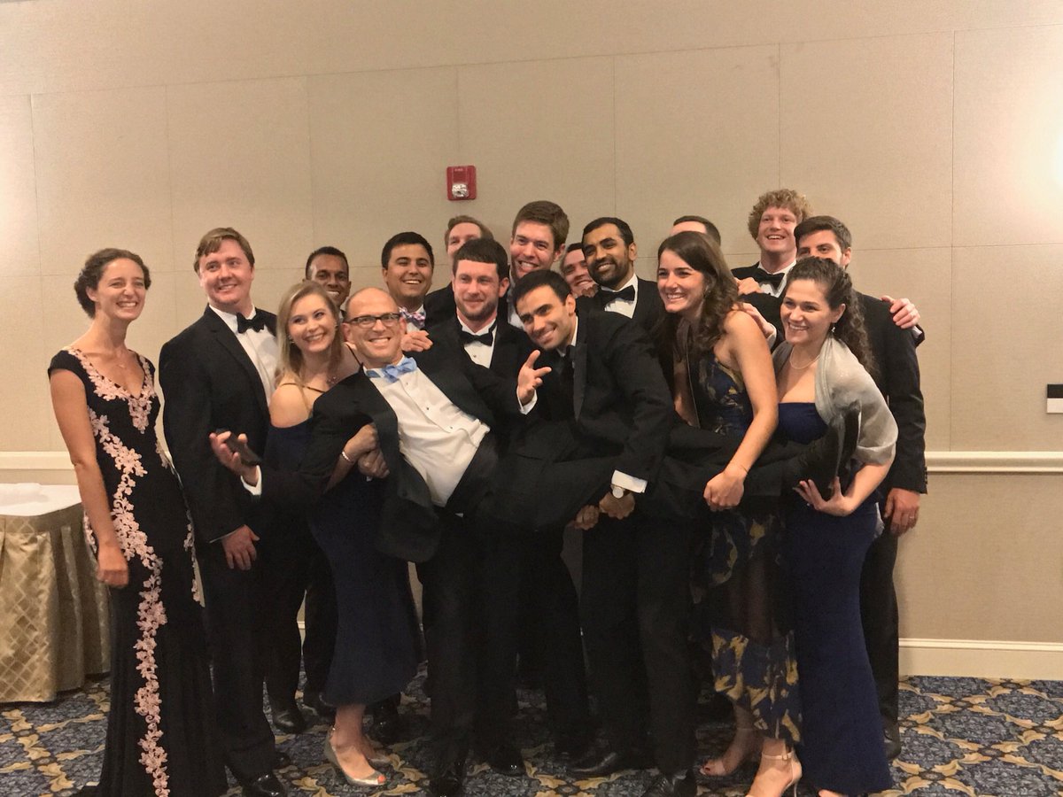 <a href="/UNCurology/">Urology@UNC</a> residents and program director <a href="/EMW2000/">Eric Wallen</a> on graduation night