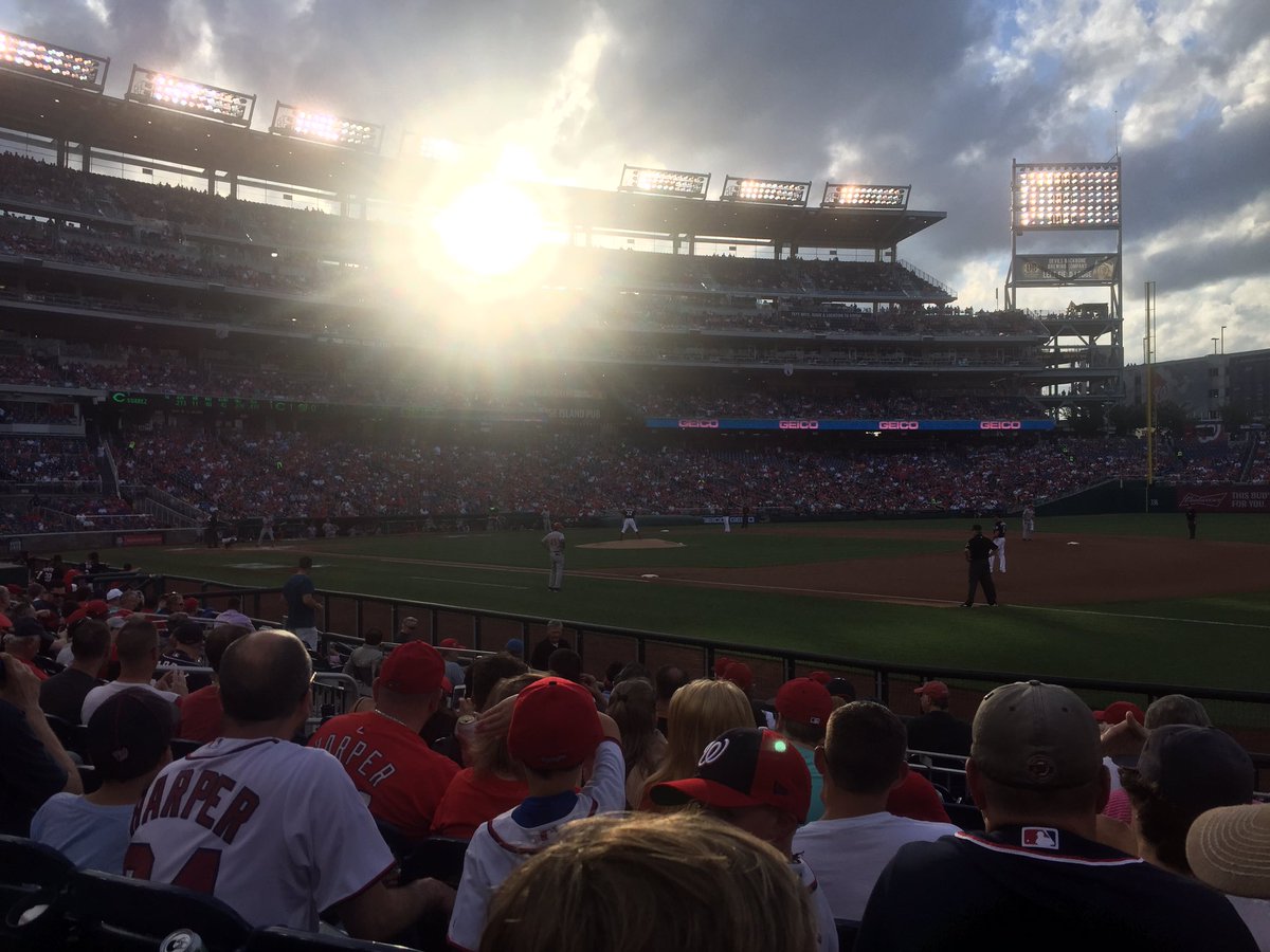 kevpo's tweet photo. It's been a good day. Started with #dcfullstack and ending with a @Nationals game. https://t.co/RLJhlzrk6e