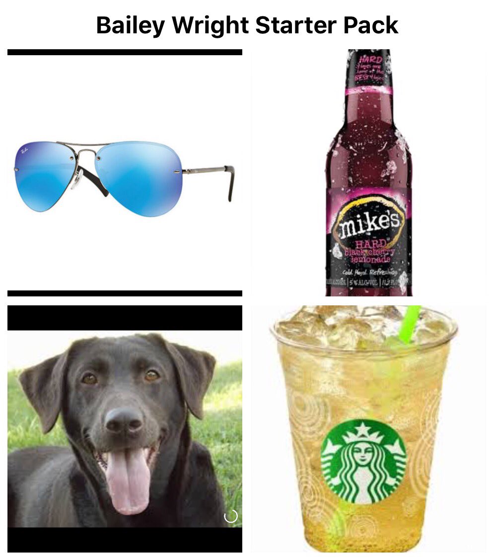 HshsPacks's tweet photo. Bailey Wright starter pack https://t.co/2jxBheSkmQ
