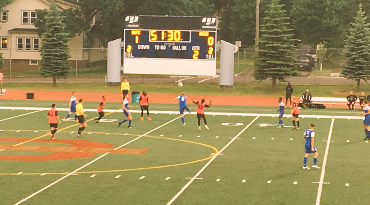 Finally made it to my first <a href="/DuluthFC/">Duluth FC</a> match of the season. Go #BlueGreens