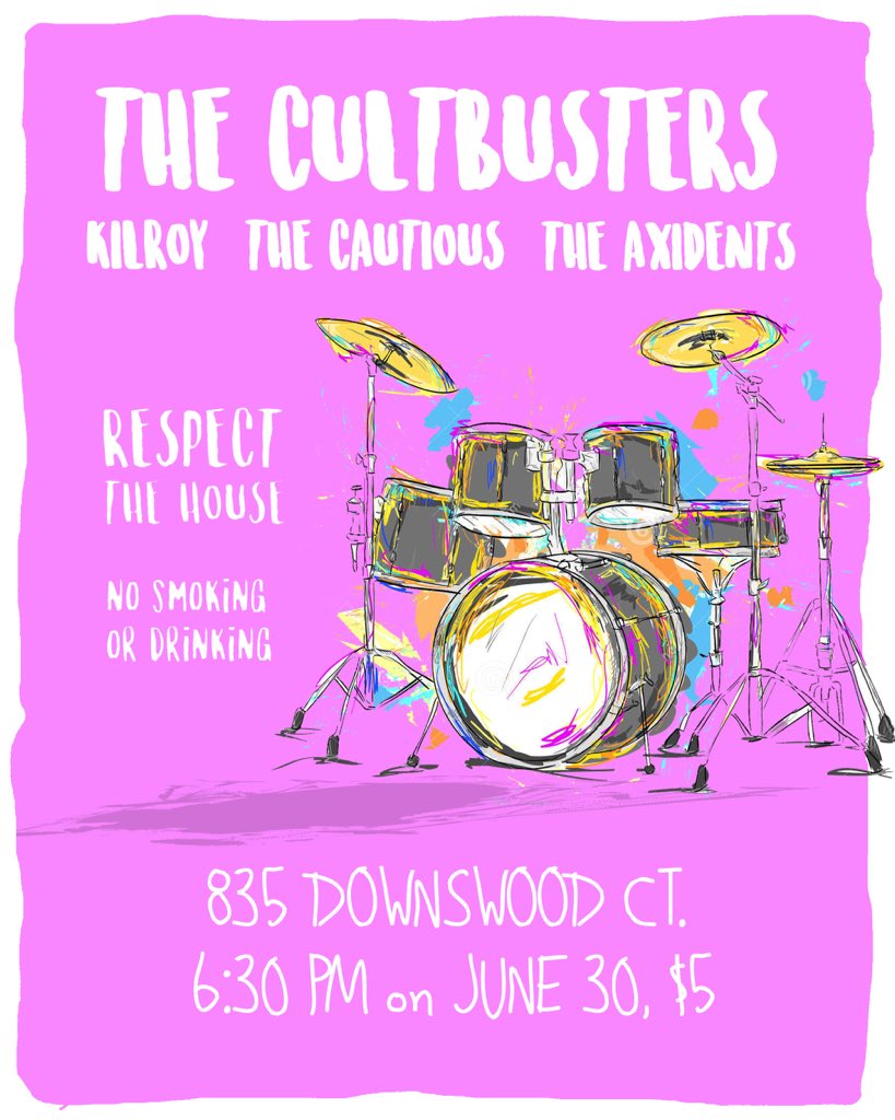 thecautiousband's tweet photo. show next friday, june 30th!!! https://t.co/Yd7fv632Ri