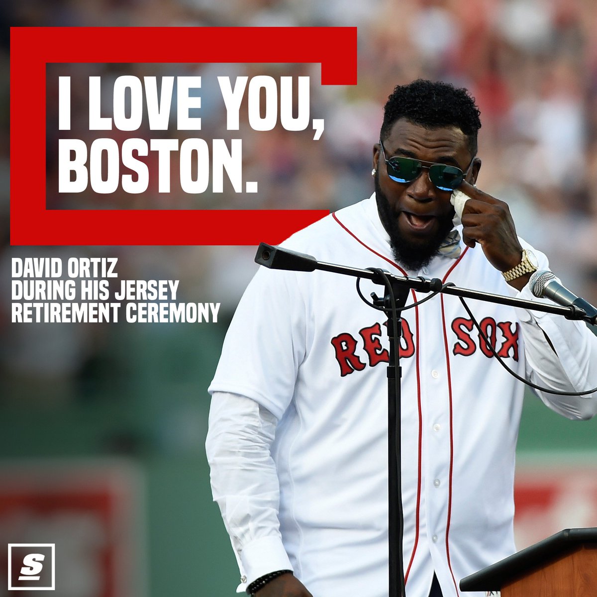 theScore's tweet photo. What a night for Big Papi. ❤️ https://t.co/pRjEbyksrJ https://t.co/he3j2Nlopa