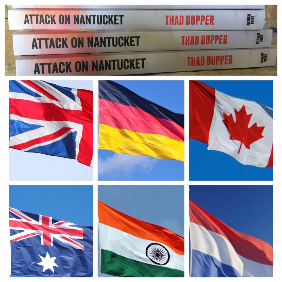 Our sales outside of the US. Can you name the flags? @Mitchells_MBC @nantucketbooks @acklibrary #Nantucket @CenCom @US_EUCOM @sixthfleet