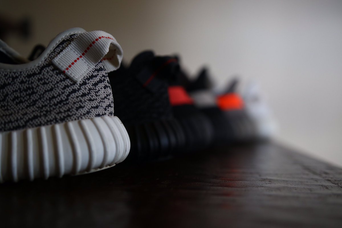 Heskicks's tweet photo. With the Zebra dropping tomorrow what has been ur favorite 350 to date?! #yeezyboost350 #collectivekicks #heskicks https://t.co/o6YcPA1LOI