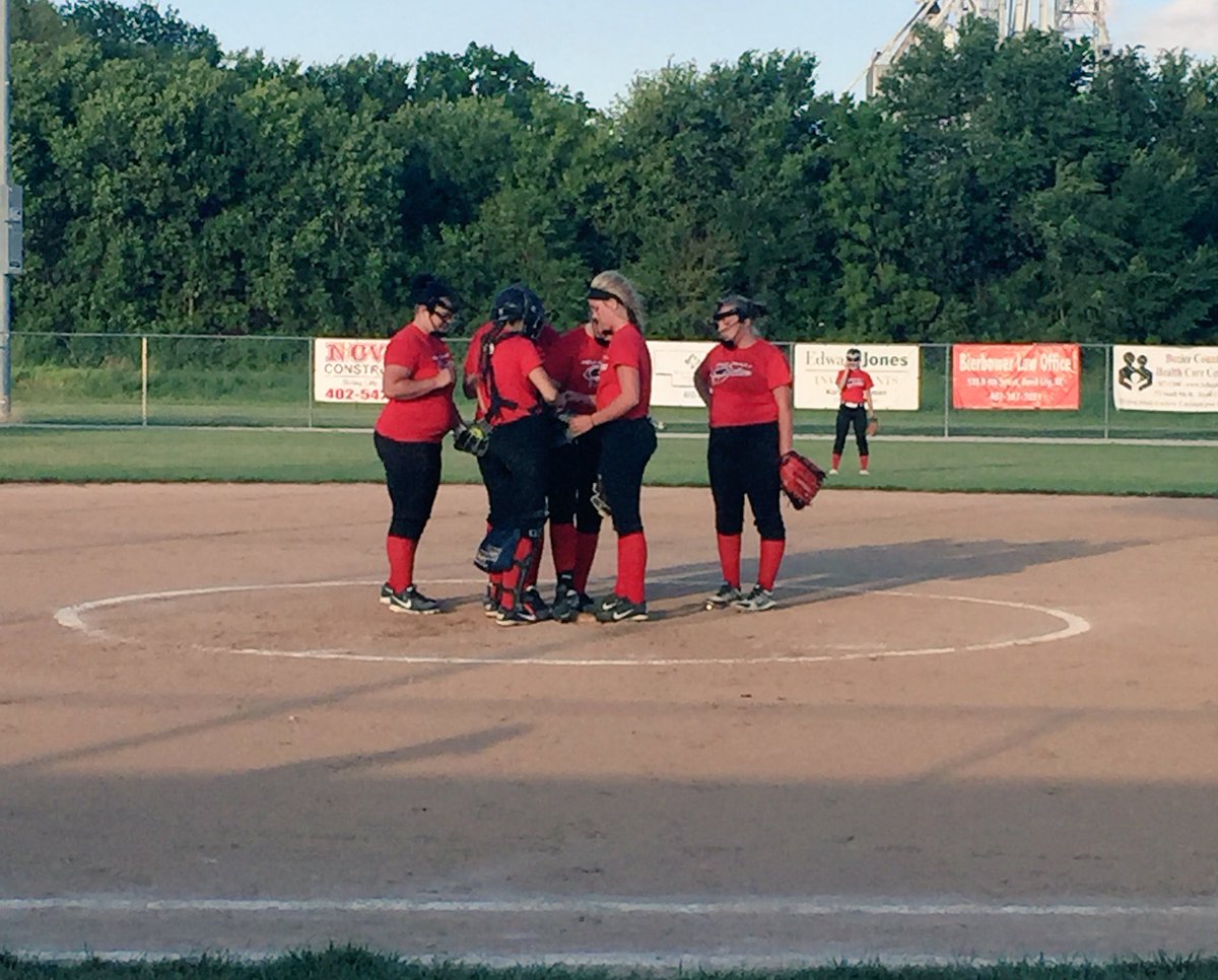 Great night of softball with the Polk County Cyclones! Went 2-0 against DC! #PCC #cccougars #hpcstorm #bulldogsohs <a href="/BriceBaker74/">Brice Baker</a>