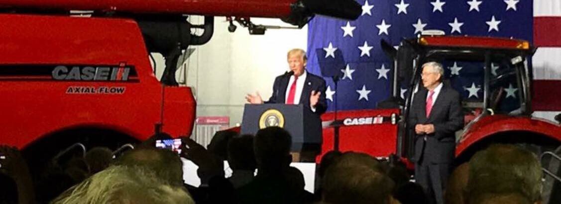 Iowacrops's tweet photo. The President at my Alma Mater. Now don't mess with Crop Insurance!!! #budget #cropinsurance #savecropinsurance https://t.co/t977N6GRCg