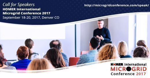 HOMEREnergy's tweet photo. Are you passionate about #microgrids & #dgpower? Only 10 days left to submit a speaker proposal for #HIMC2017: https://t.co/2sf6bwt3nV https://t.co/3dqUy6vVPH