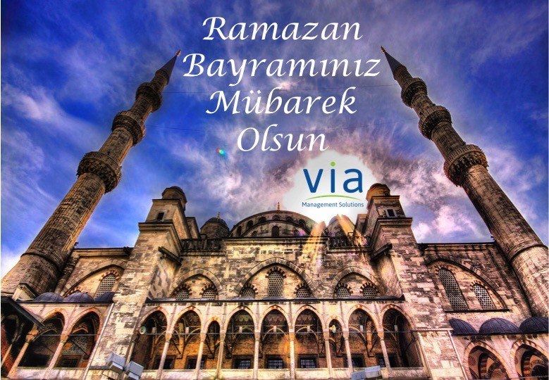 VIA Yönetim Çözümleri olarak Ramazan Bayramınızı en içten dileklerimiz ile tebrik ederiz.
#Arefe #bayramdemek #Ramazan İyi Bayramlar