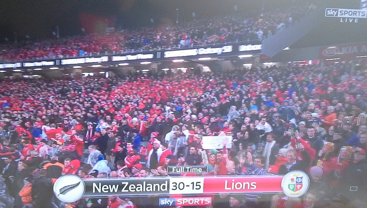 Fair score, well done to both teams and supporters. #Epic #Rugbyunited #NZLvBIL #Lions2017