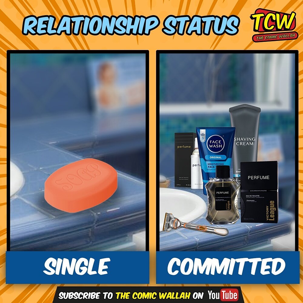 theCOMICWALLAH's tweet photo. Zindagi ka sach
#SingleVsCommitted https://t.co/clj302ZT2Q