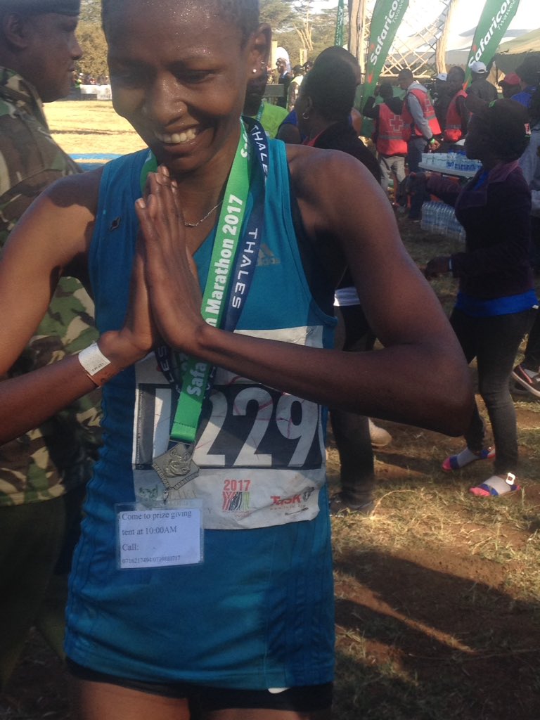 KMwalimo's tweet photo. @RunWild_Kenya @lewa_wildlife excited to cross the finish line. #youruniwin https://t.co/cMQwoIazUW