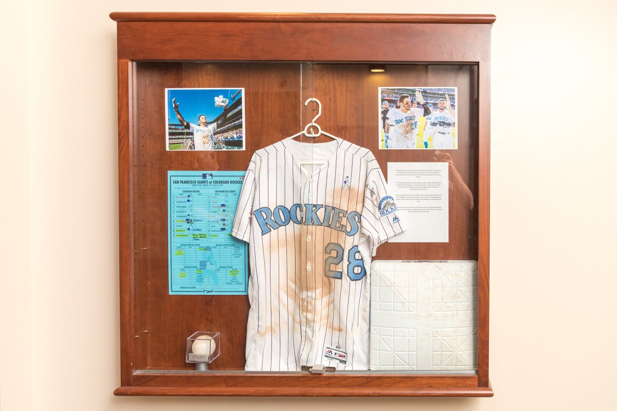 Rockies's tweet photo. Want to see Nolan's #WalkOffCycle memorabilia on display at #CoorsField?
Take a behind-the-scenes ballpark tour: https://t.co/ZrELBS4nFR https://t.co/5OrrChhp2t