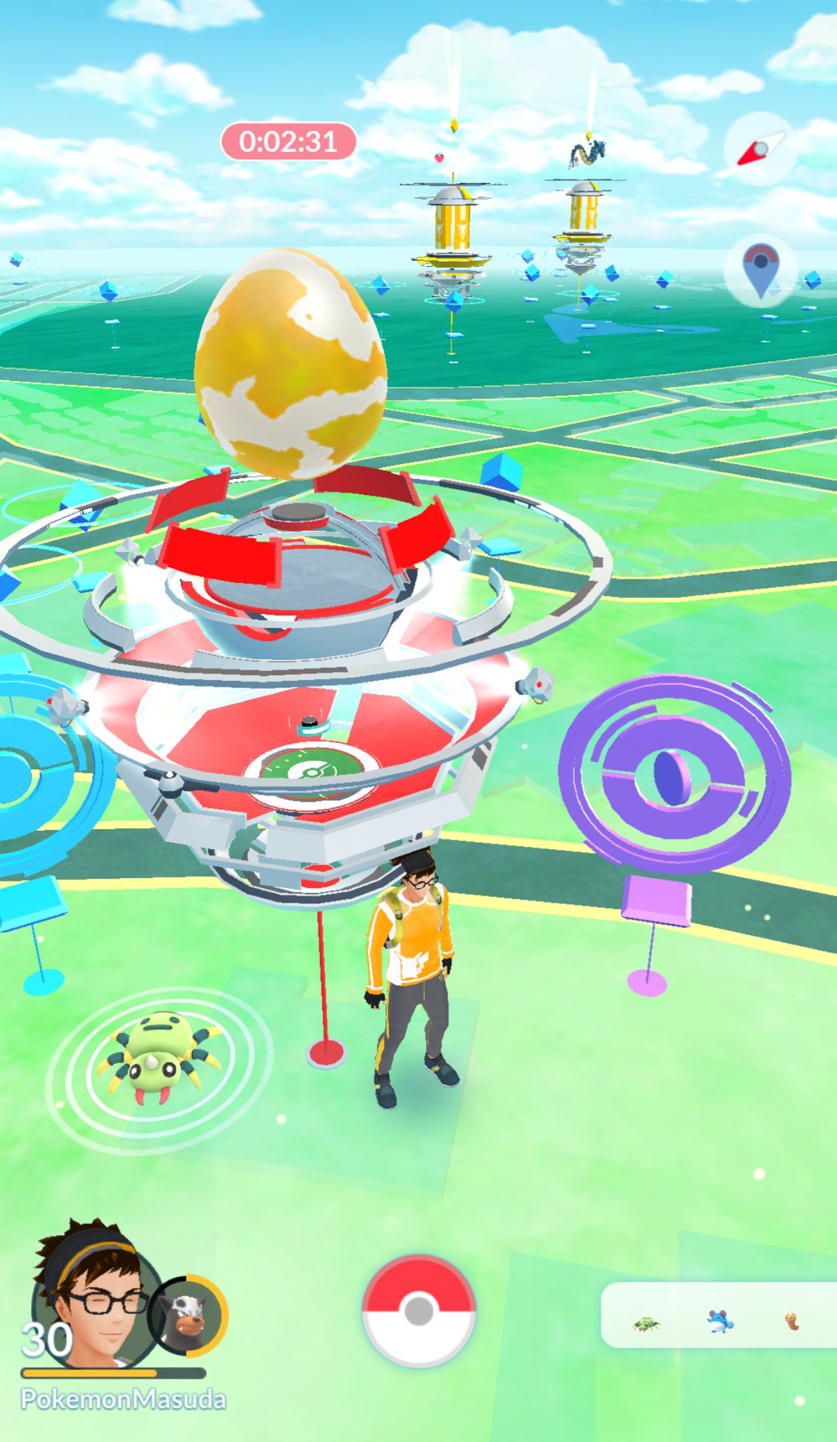 増田順一 Pokemon ポケモンgo 初のレイドバトル ２０人で速攻倒したけど 捕まえられなかったなう 笑 みんなも 音楽大音量でプレイしてみてねー 赤緑な音楽を感じるはずー T Co Jgzihnfwol Twitter