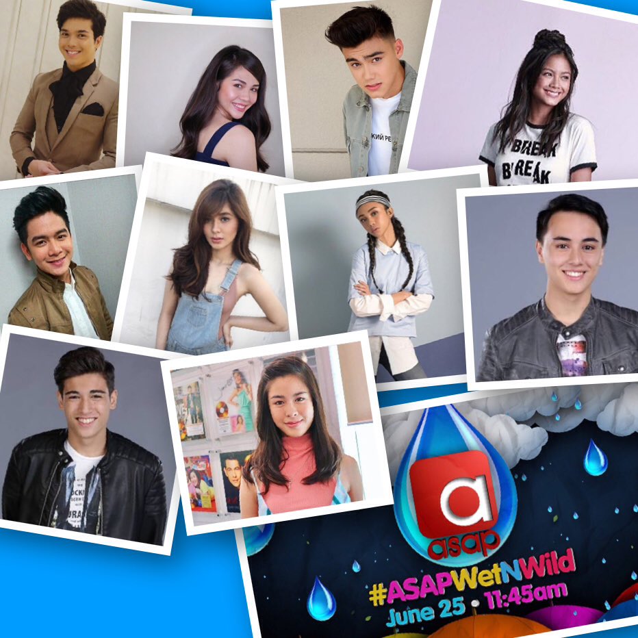 ASAPOfficial's tweet photo. Your favorite loveteams on #ASAPWetNWild stage! Catch ElNella, BaiLona, LoiShua, MayWard and KissMarc tomorrow! https://t.co/bZfsMfkQ3H