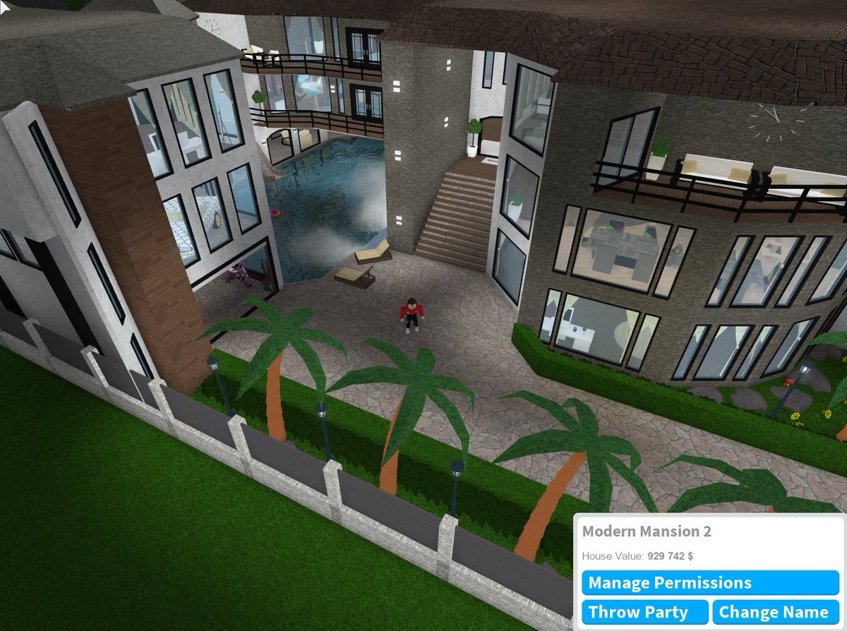 Bloxburg Modern Mansion 100k