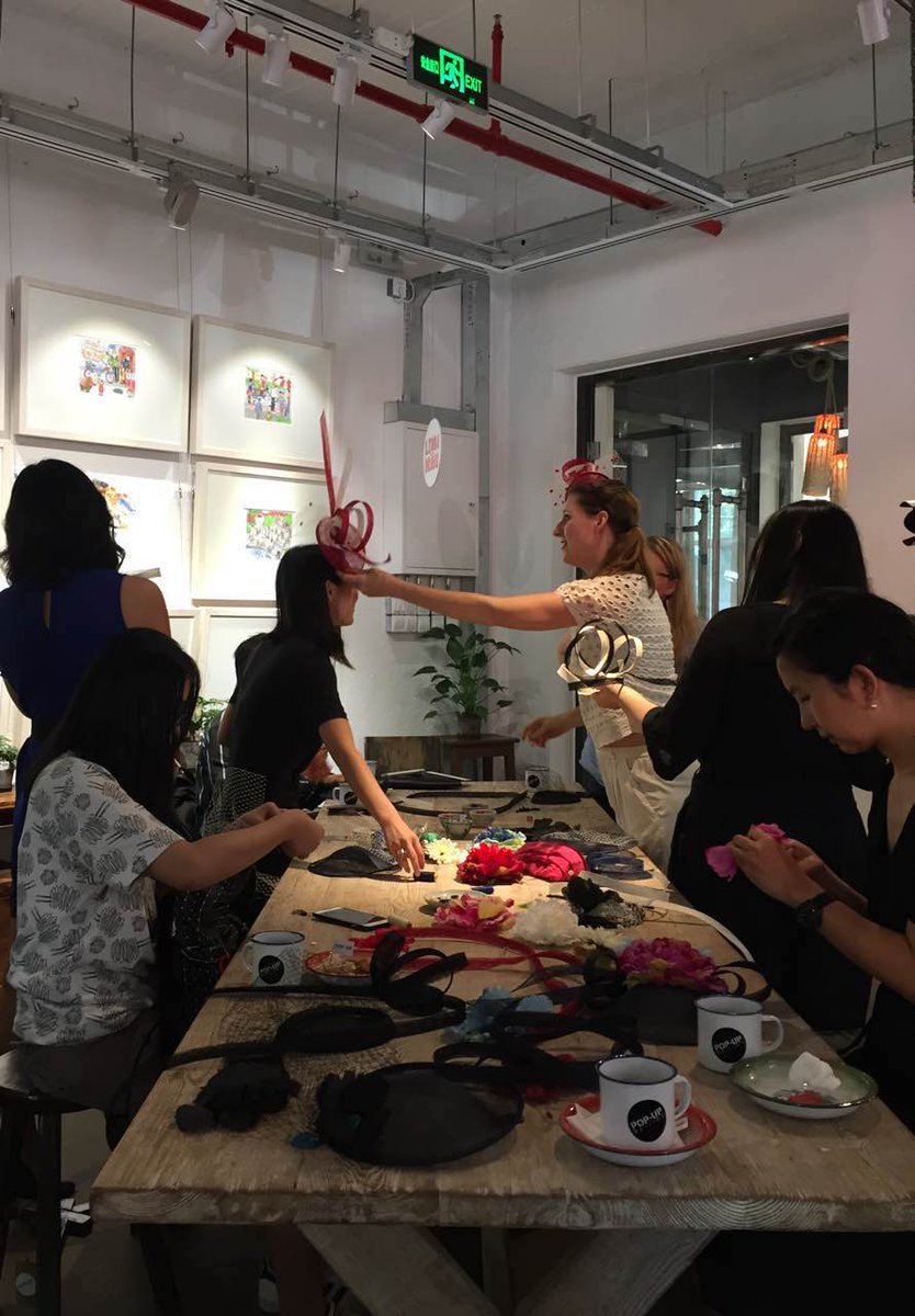NLinChina's tweet photo. #hatworkshop for #DutchDays2017 by @EKMillinery. Want to have a #fashionable and #unique look? Do as the #Dutch do and create it yourself! https://t.co/AYReCgkypM