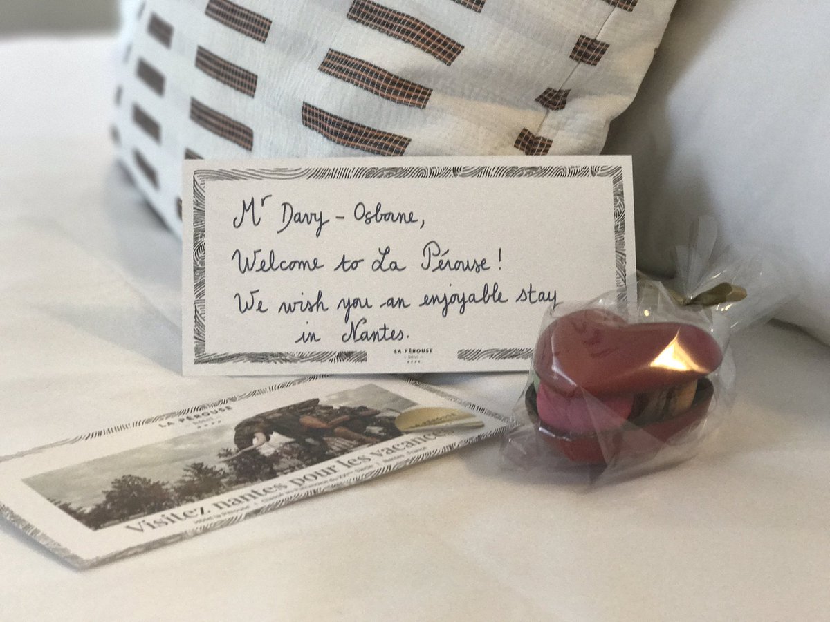 Delightful welcome @hotellaperouse #Nantes @LovePaysLoire @FranceToday @Nantestourisme
@visitnantes