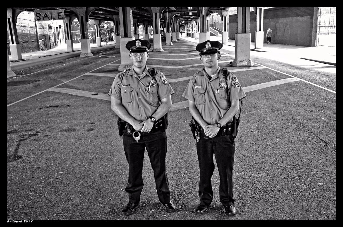 22nd District officers patrolling the area near 10th and Thompson Streets @PhillyPolice @PPD22Dist @PPDTroyBrown @FOPLodge5 #proactivepatrol