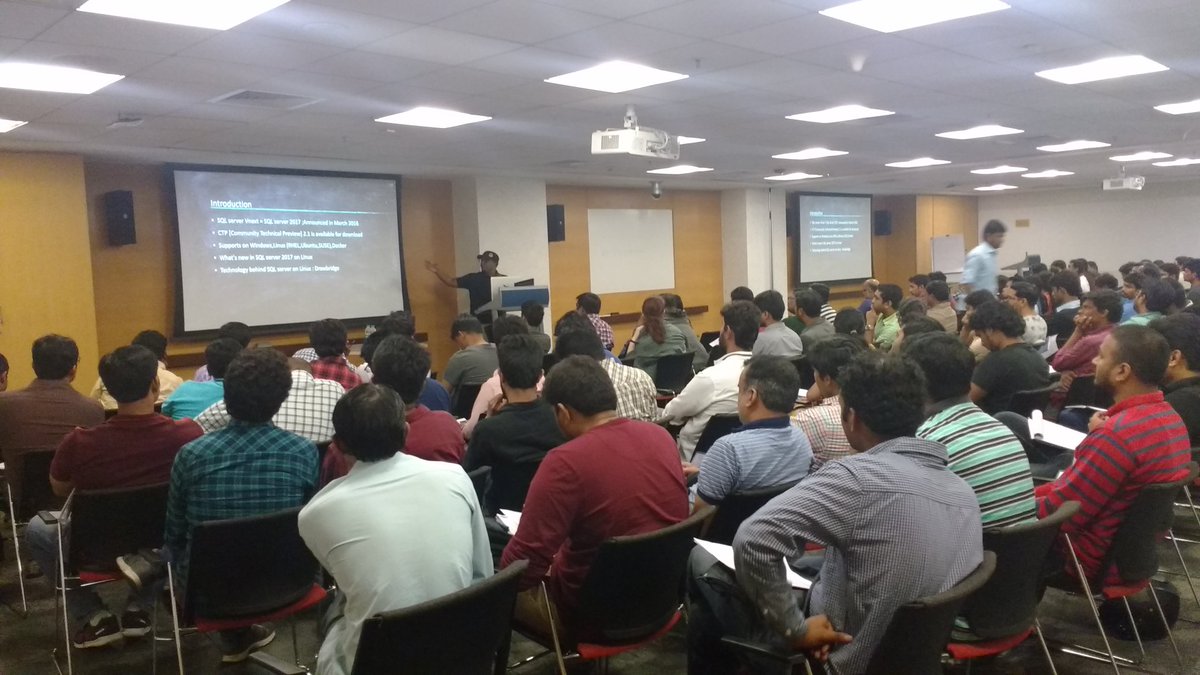 kamleshrao's tweet image. SQL Server 2017 on Linux session by @lohithchalam #SQLBangUG